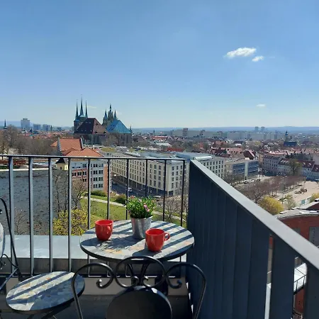 At The - Penthouse Ueber Den Daechern Der Stadt Apartment Erfurt